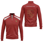 Porsche Apparels | 4-Way Stretch Performance Fabric Top with Moisture-Wicking Technology for Ultimate Comfort 7